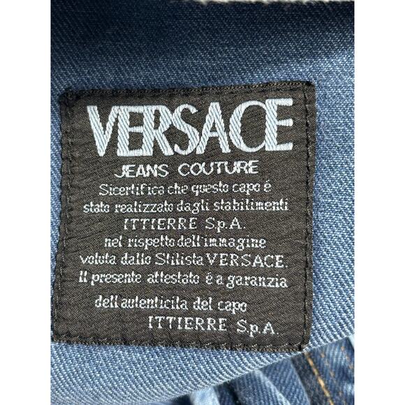 Versace Couture Jeans Mens 35 Straight Leg Made Italy Signature Medusa *READ - Picture 6 of 9